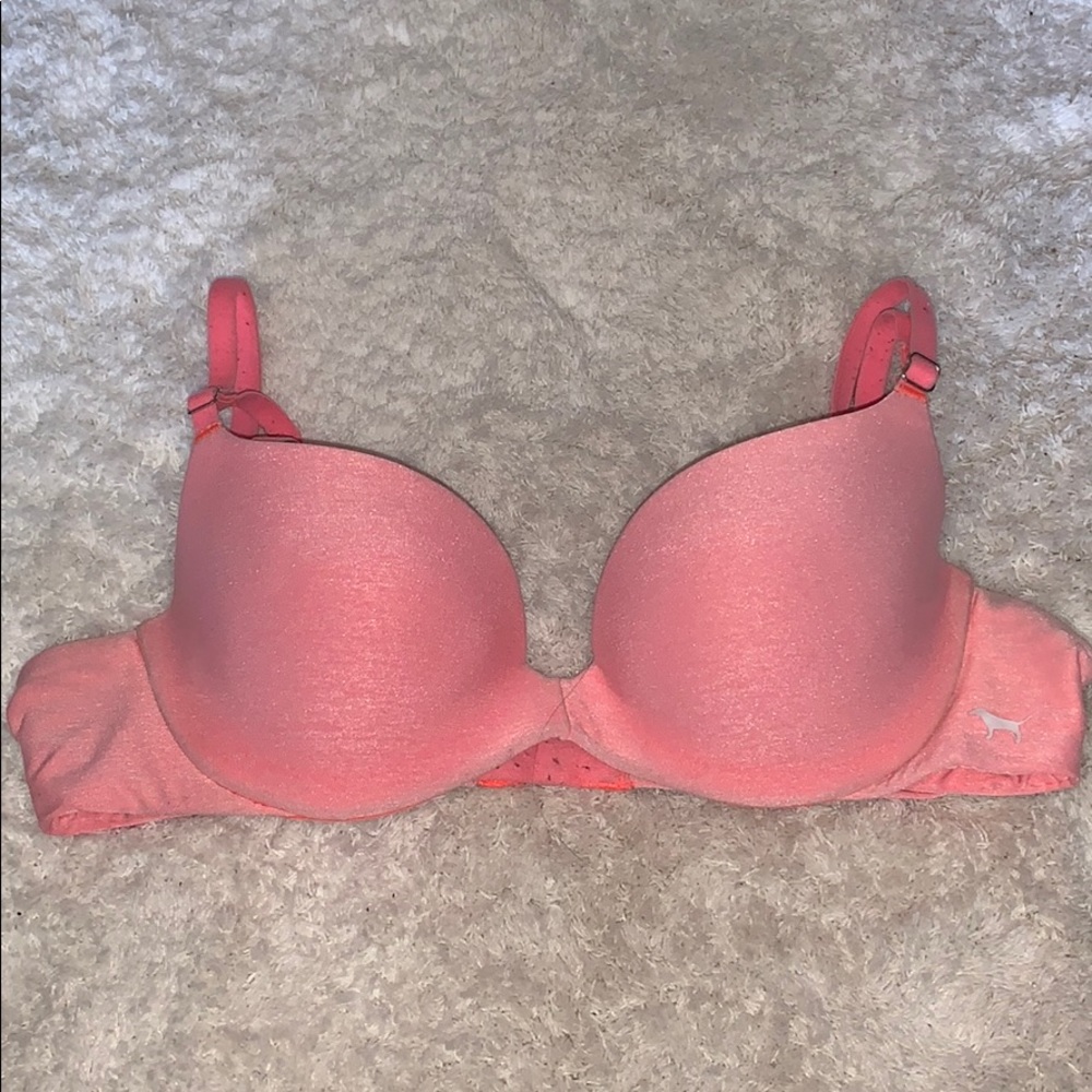 Pink underwire push up bra Pink/VS SIZE:34A
